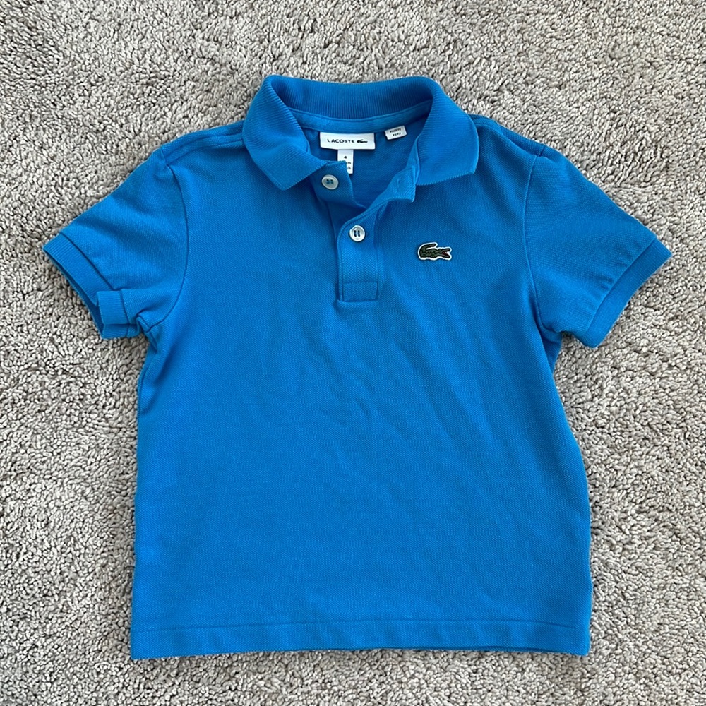 Boys Lacoste Polo Size 4